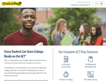Tablet Screenshot of masteryprep.com